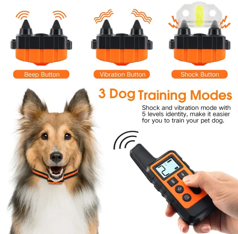 Remote Dog Training E-Collar BH150R 500m Rechargeable Waterproof 1-2 Dogs - BARKAHOLICS®