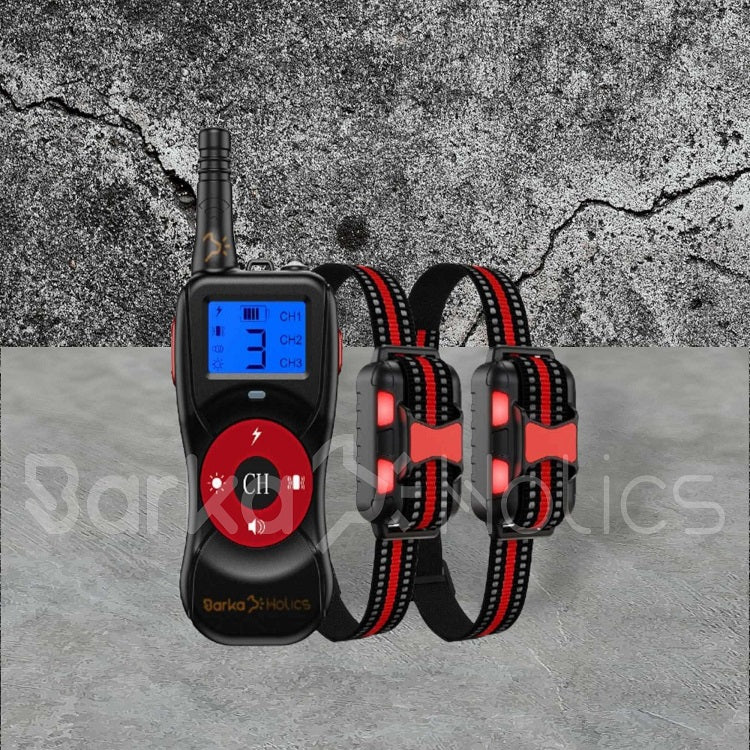 BARKAHOLICS® BH502R Remote Dog Training Shock Collar 1-3 Dogs 800m S/M/L - BARKAHOLICS®