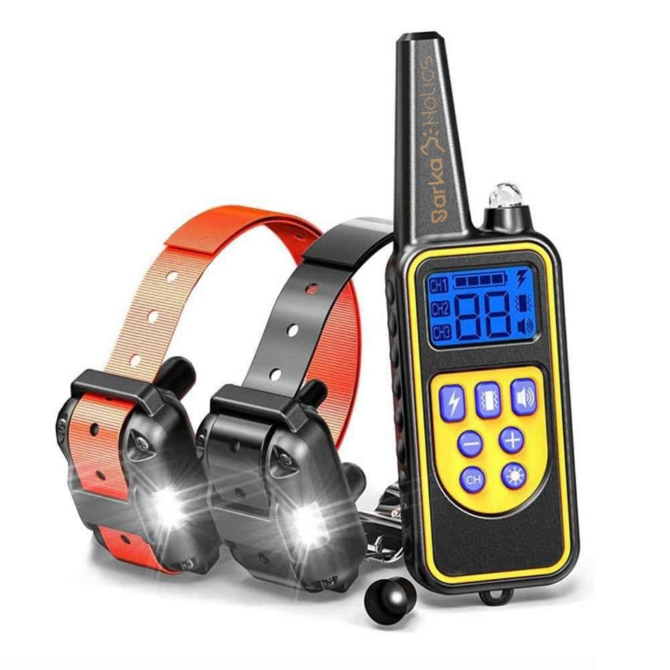 BARKAHOLICS® BH776R Remote Dog Training Shock Collar 1-3 Dogs 800m S/M/L - BARKAHOLICS®