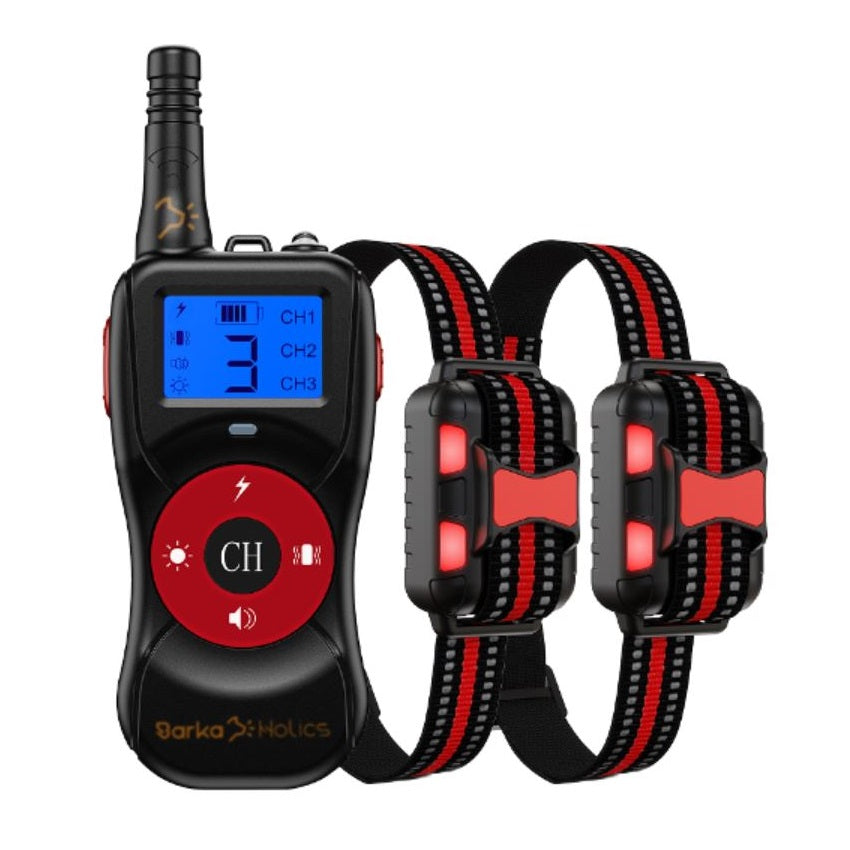 BARKAHOLICS® BH502R Remote Dog Training Shock Collar 1-3 Dogs 800m S/M/L - BARKAHOLICS®