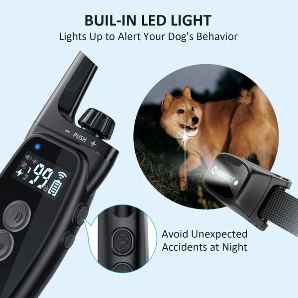 ABBIDOT® T50R Advanced Remote Dog Training Shock Collar 1-2 Dogs 900m S/M/L - BARKAHOLICS®